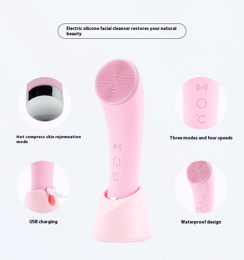 GlowClean™ Heated Silicone Facial Brush