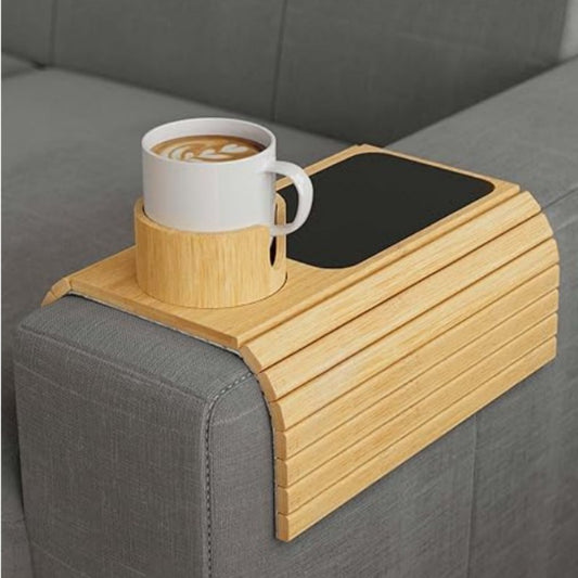 ZenTray™ Bamboo Sofa Armrest Table